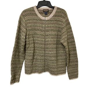 Vinage Woolrich Willow Wool Full Zip Cardigan Sweater